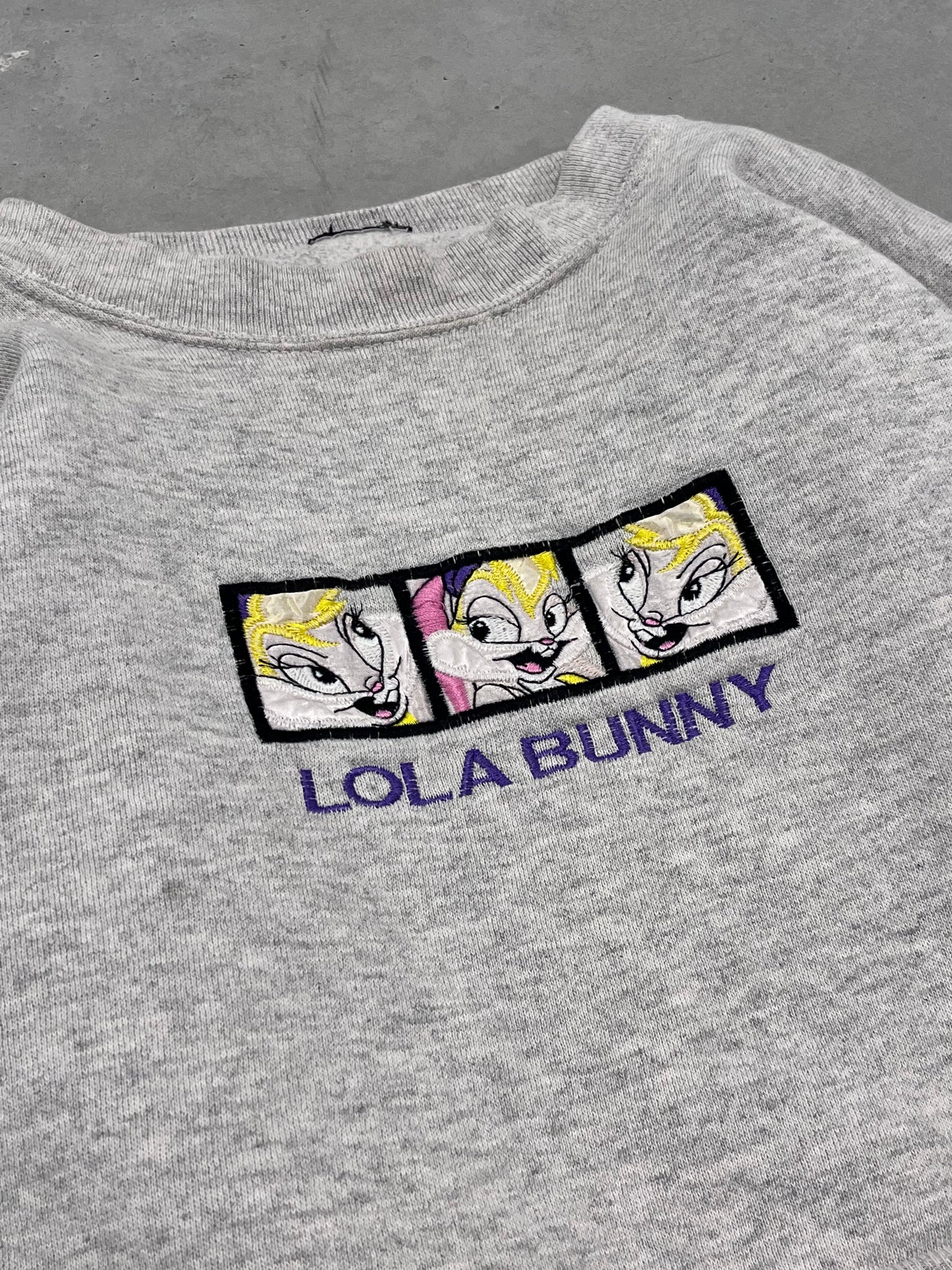 Vintage Looney Tunes Lola Bunny Cropped Sweatshirt